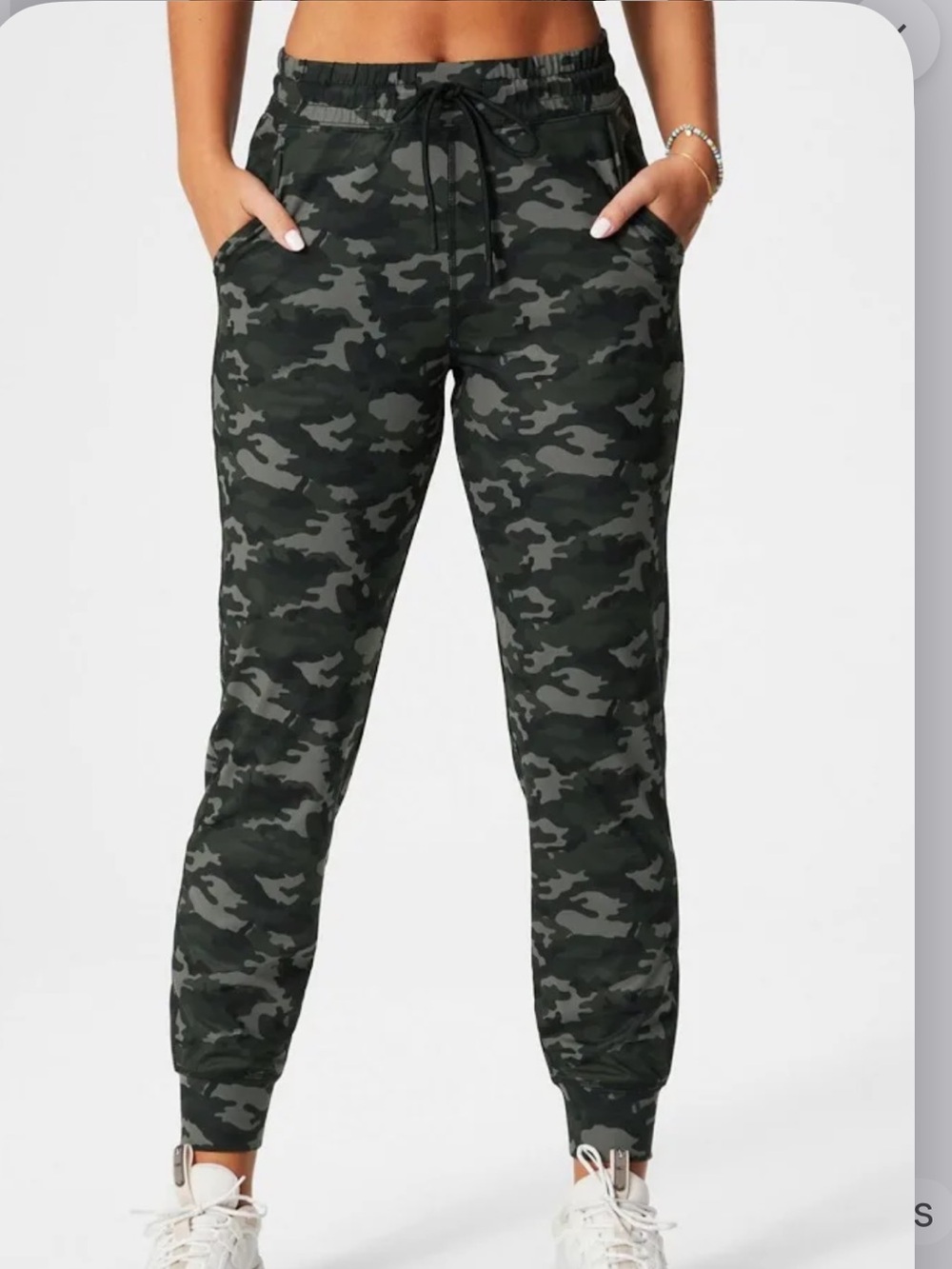 Fabletics Performance Camo High-Rise Joggers XS